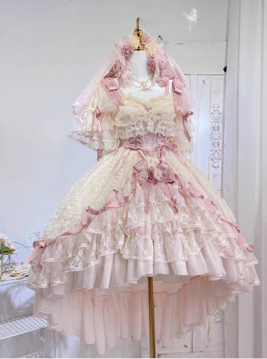 Lolita Cute Embellishment Rose Dress LS1011