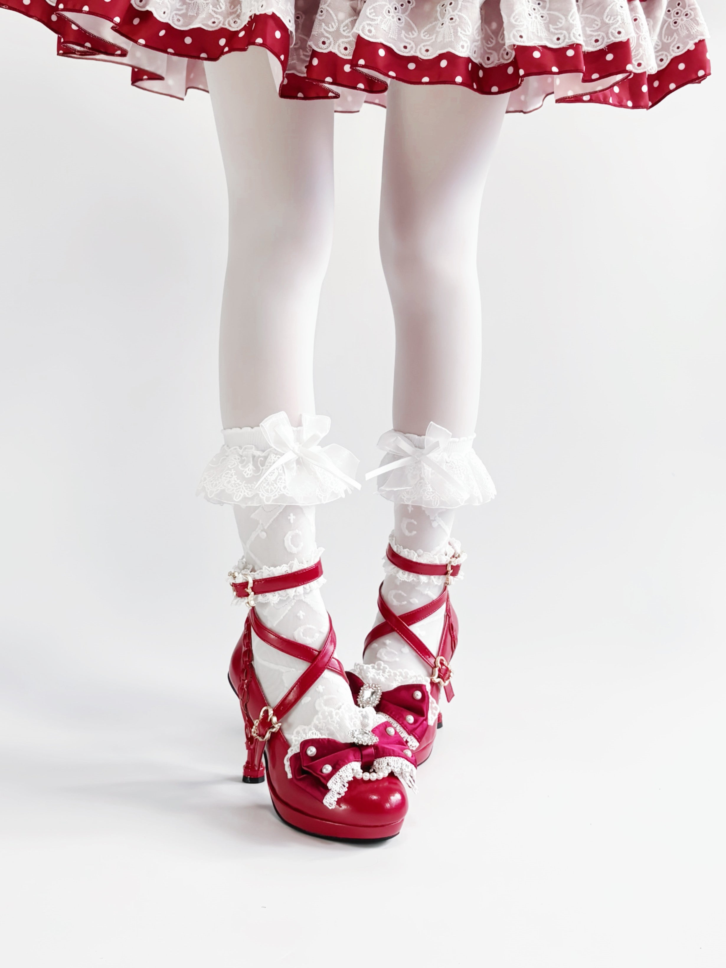 Heisei Yukihime Japanese Unique Heel Lolita Pumps