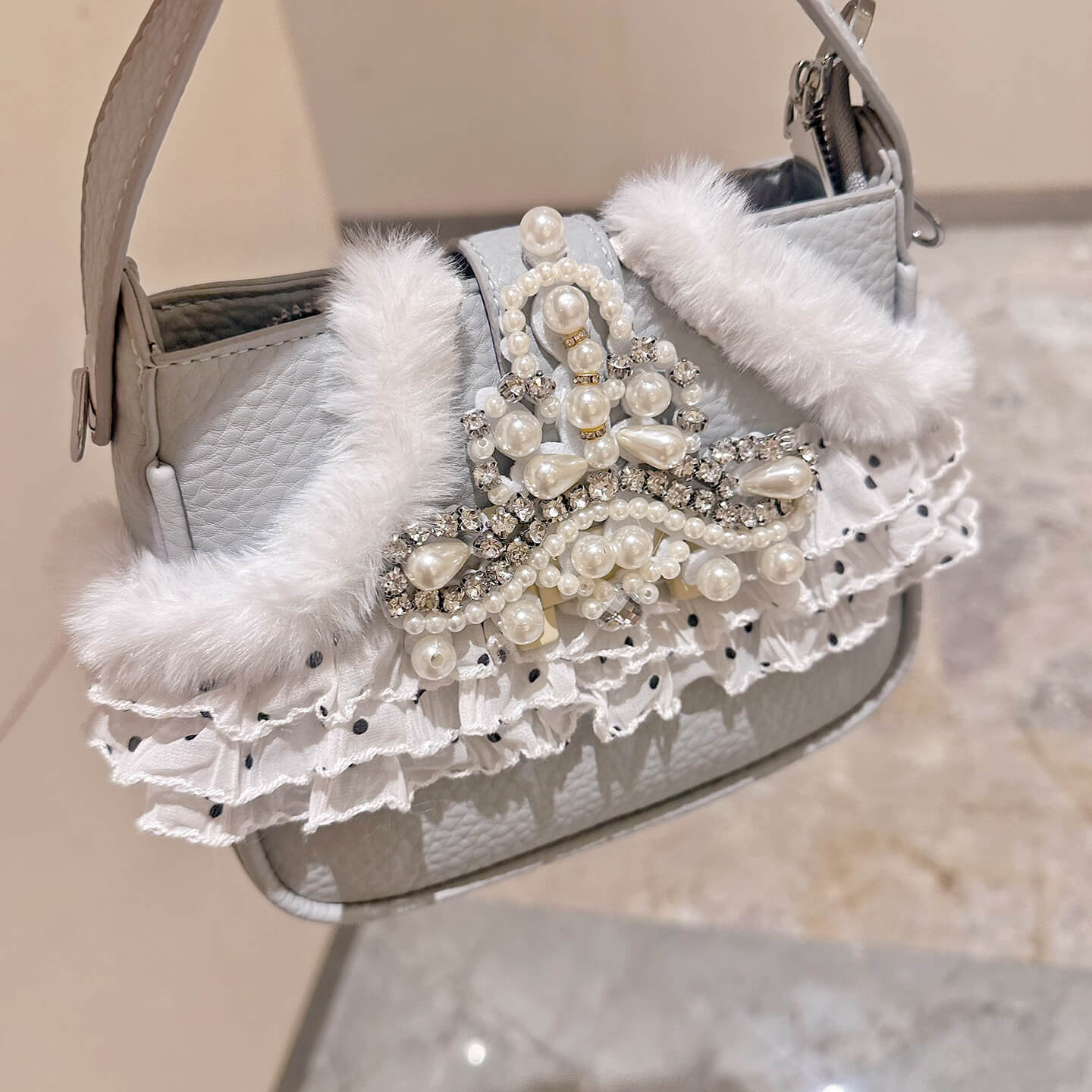 Lolita Sweet Pearl Rabbit Shoulder Bag LE8011