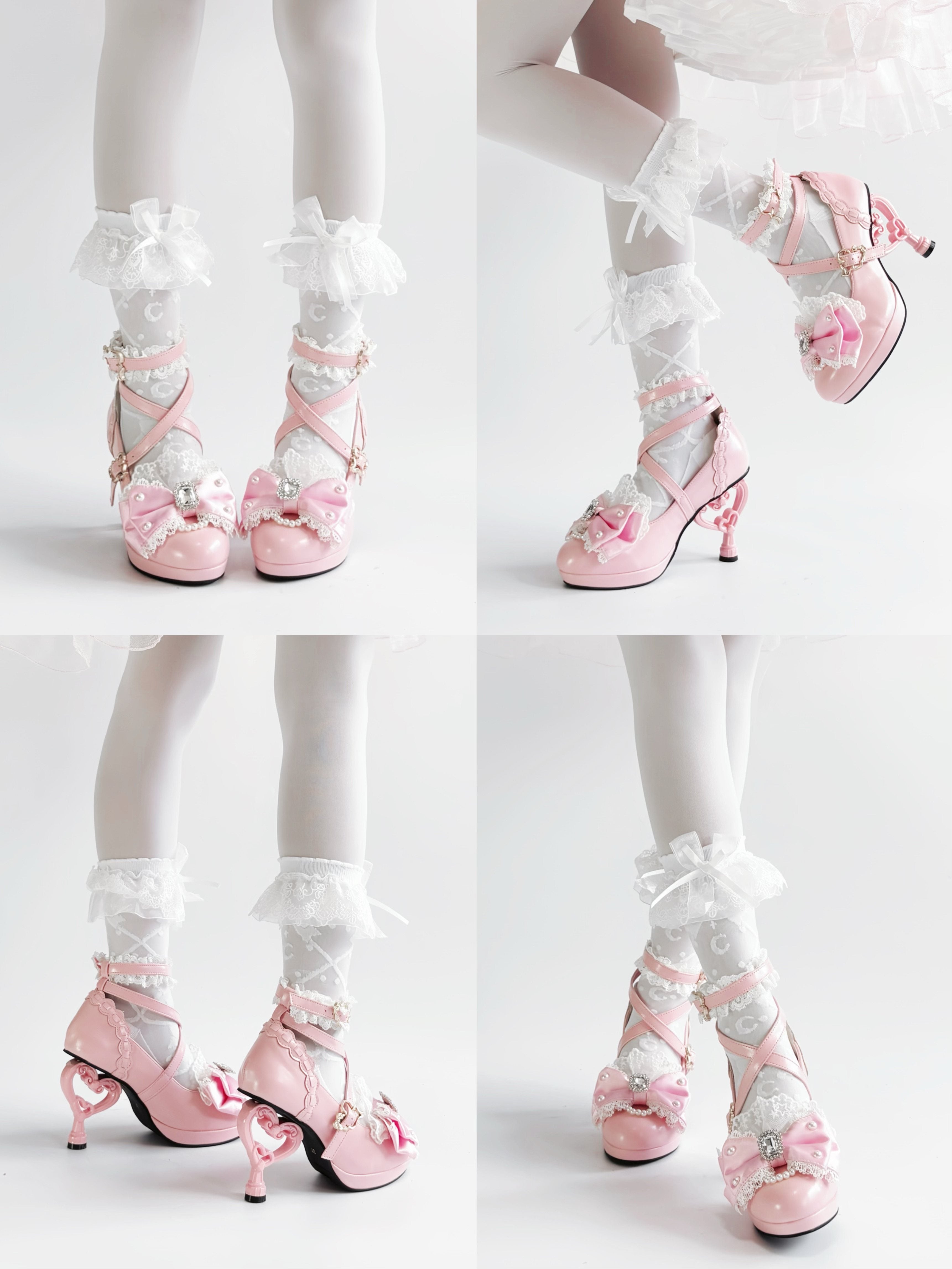Heisei Yukihime Japanese Unique Heel Lolita Pumps