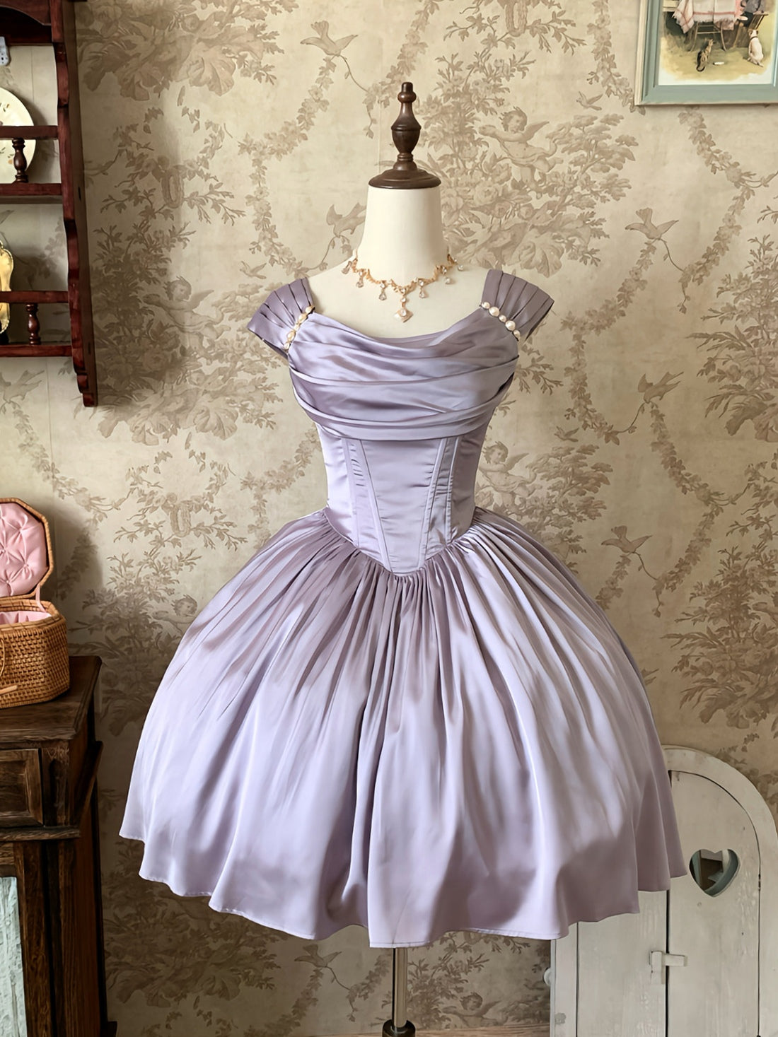 Rose Corridor Lolita Satin Light Gown Dress