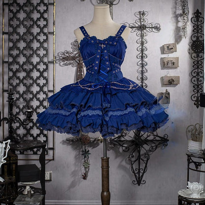 Lolita Harajuku Gothic JSK Dress (6 Colors) LG1 LS1017