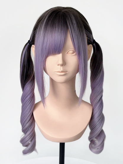 Lolita J-Fashion Highlight Wavy Twin Tail Wig LE7036