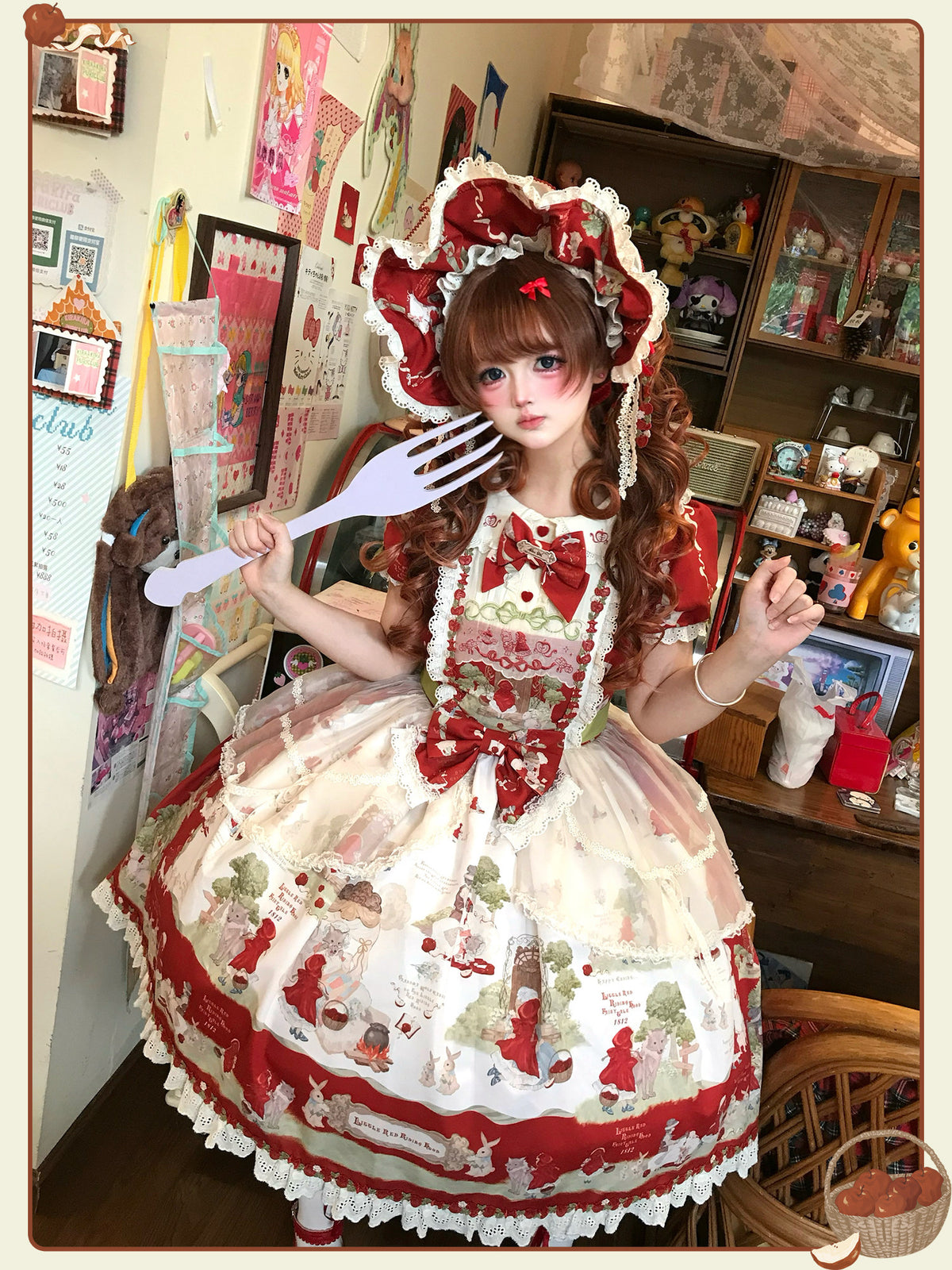 Little Red Riding Hood Original Fairy Tale Style Lolita OP Dress