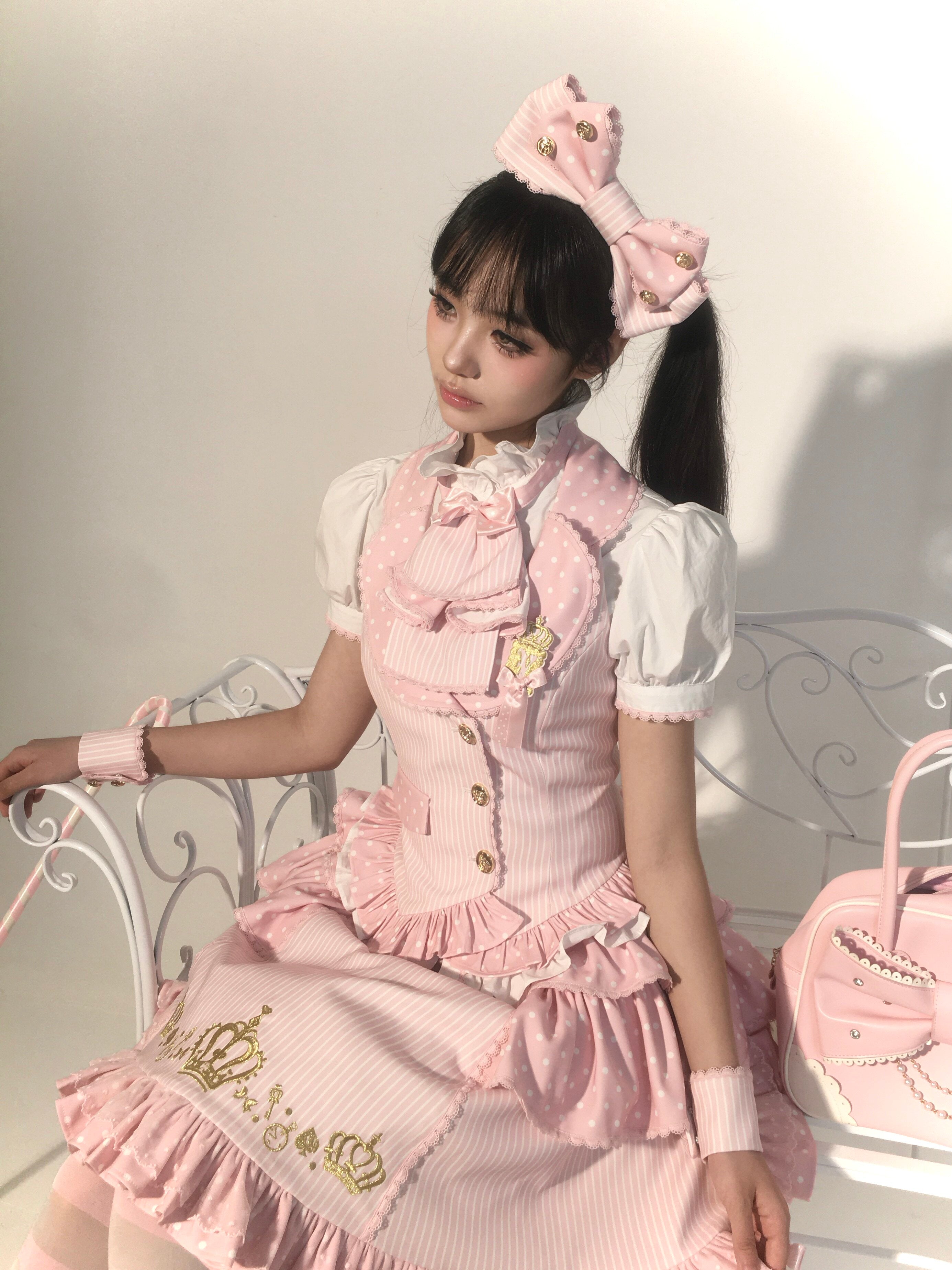 New Century Princess Pink Gold Lolita Accessories Set