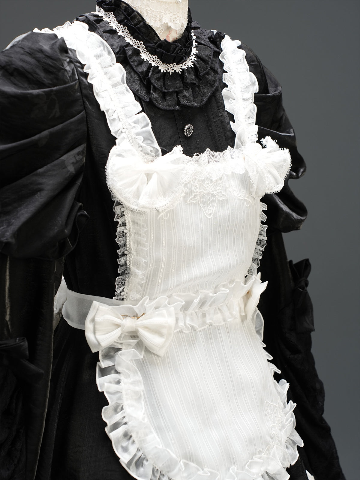 Twilight Berry Princess Gothic Maid Lolita Tiered Embroidered OP Dress