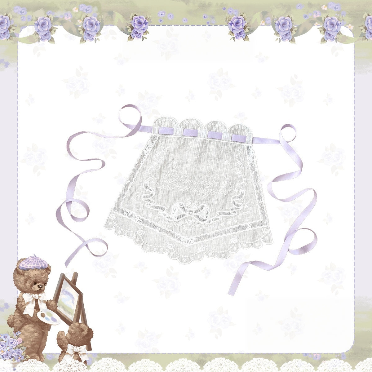 Bear‑Garden Floral Tale Sweet Printed Lolita JSK / OP Dress Accessories