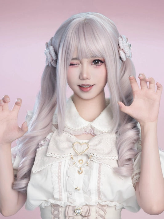 Lolita J-Fashion Kawaii Wavy Twin Tail Wig LE7035