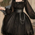 Lolita Gothic Black OP Dress LG1033