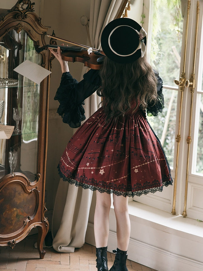 Aria on the G String Lolita Printed OP Dress