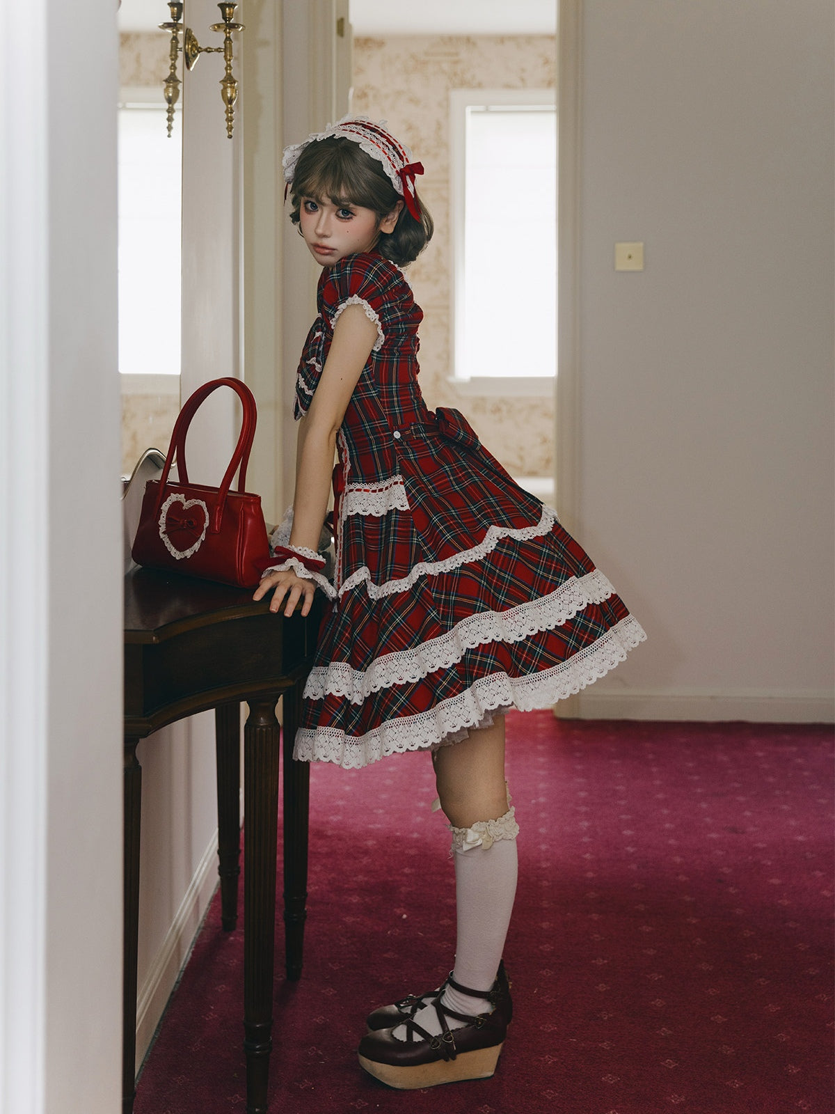Showa Sweetheart Vintage Japanese‑Style Lolita OP Dress
