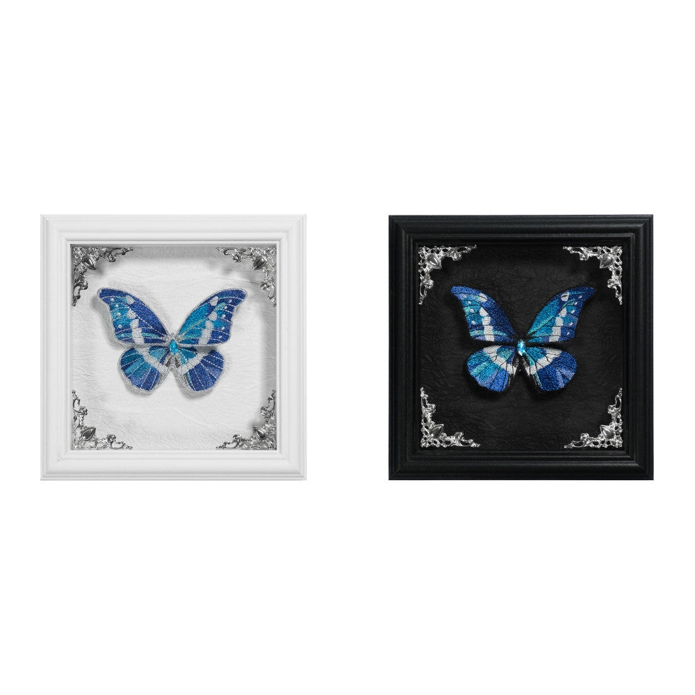Cabinet Of Curiosities II Dark Gothic Butterfly Embroidered Photo Frame