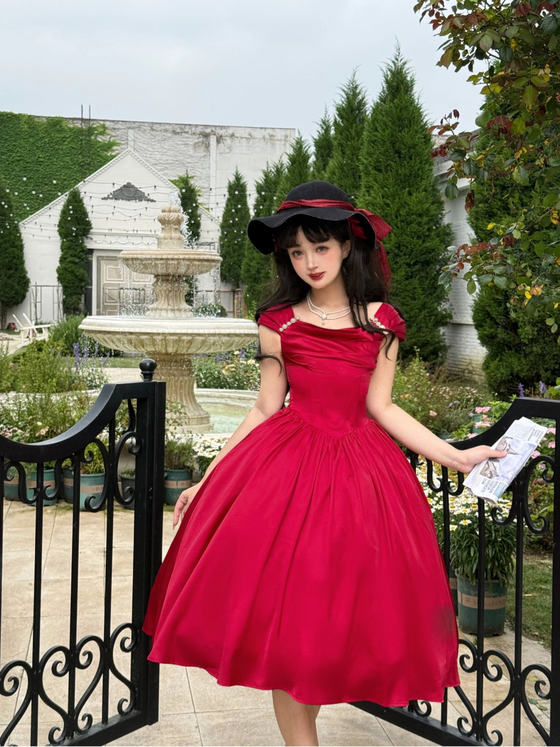 Rose Corridor Lolita Satin Light Gown Dress