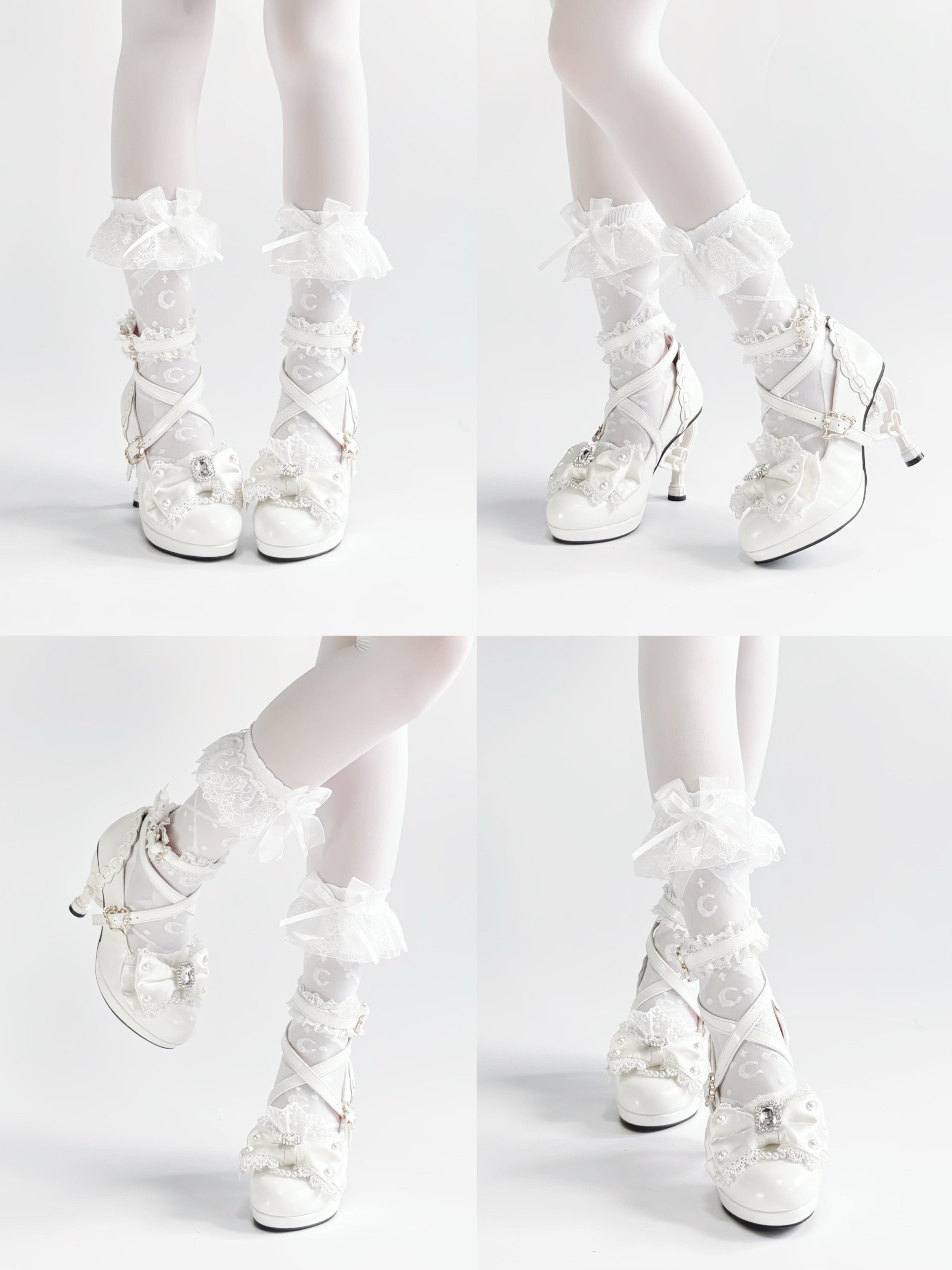 Heisei Yukihime Japanese Unique Heel Lolita Pumps