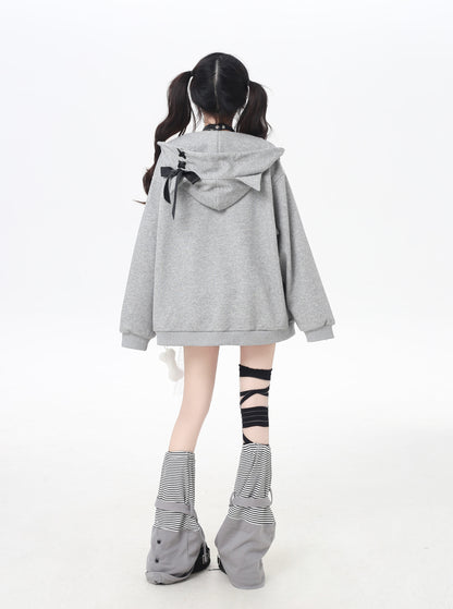 Kawaii Otaku Y2K Cat Ear Oversized Jacket LE1019