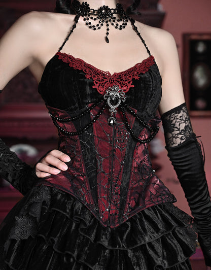Lolita Dark Demon Suspender skirt suit LG1007