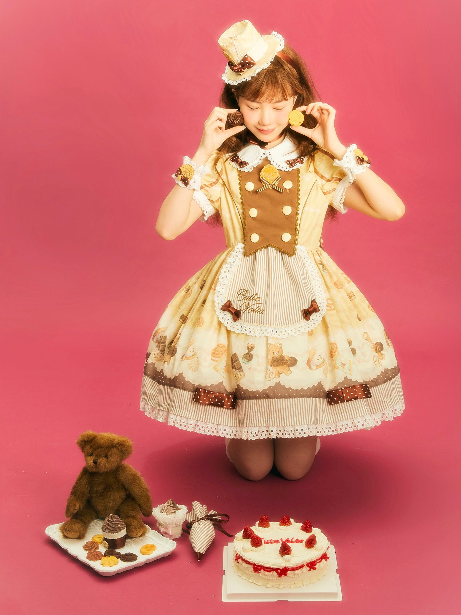 Patisserie Forever Happiness Lolita Yellow OP Dress Set