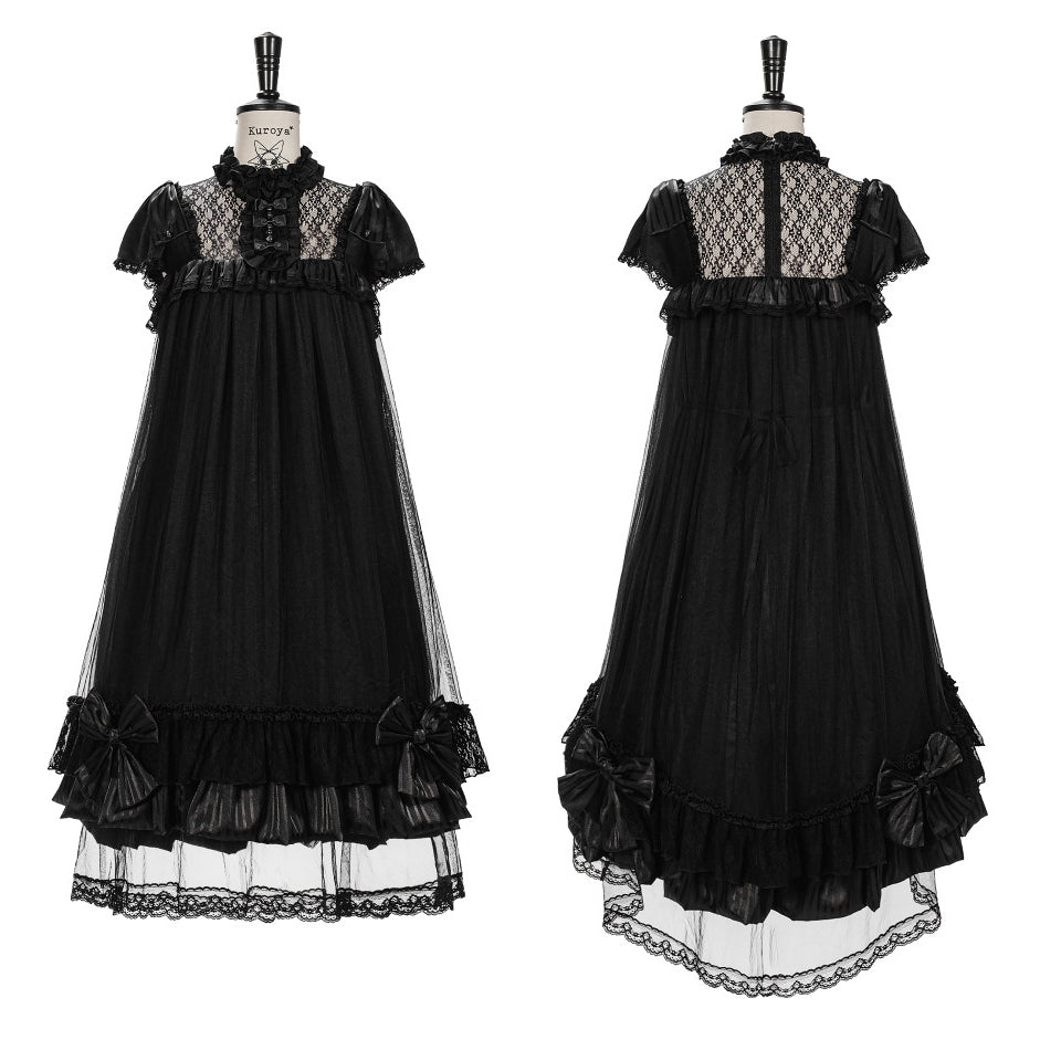 Transparent Puppet Lilisia & Luluna Gothic Lolita Pearl Lace Dress