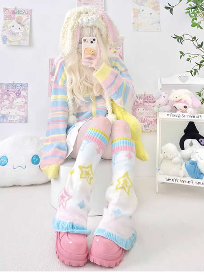 Japanese Sweet Dopamine Knit Leg Warmers