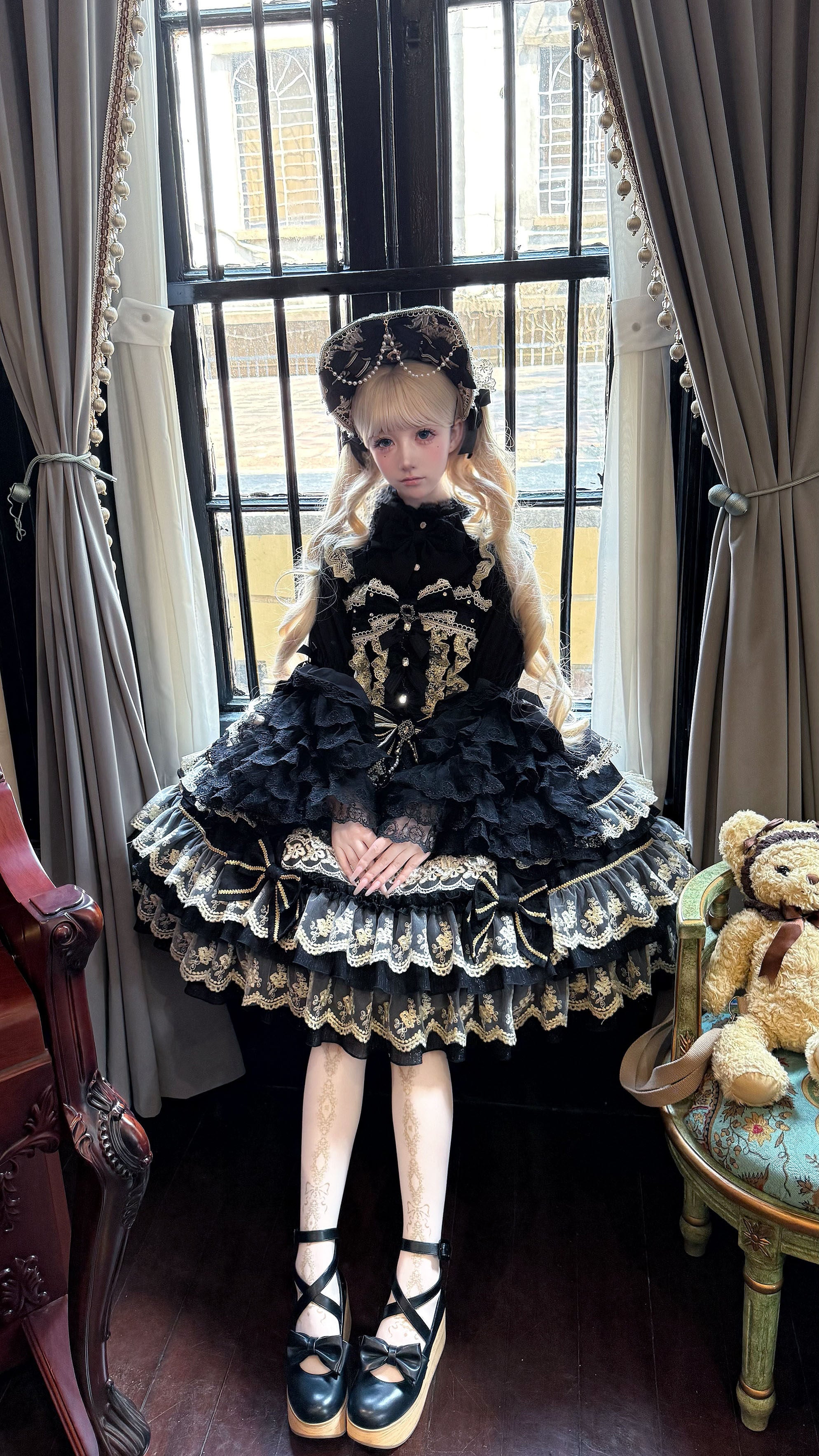 Crown of Gems Lolita Blue JSK Dress