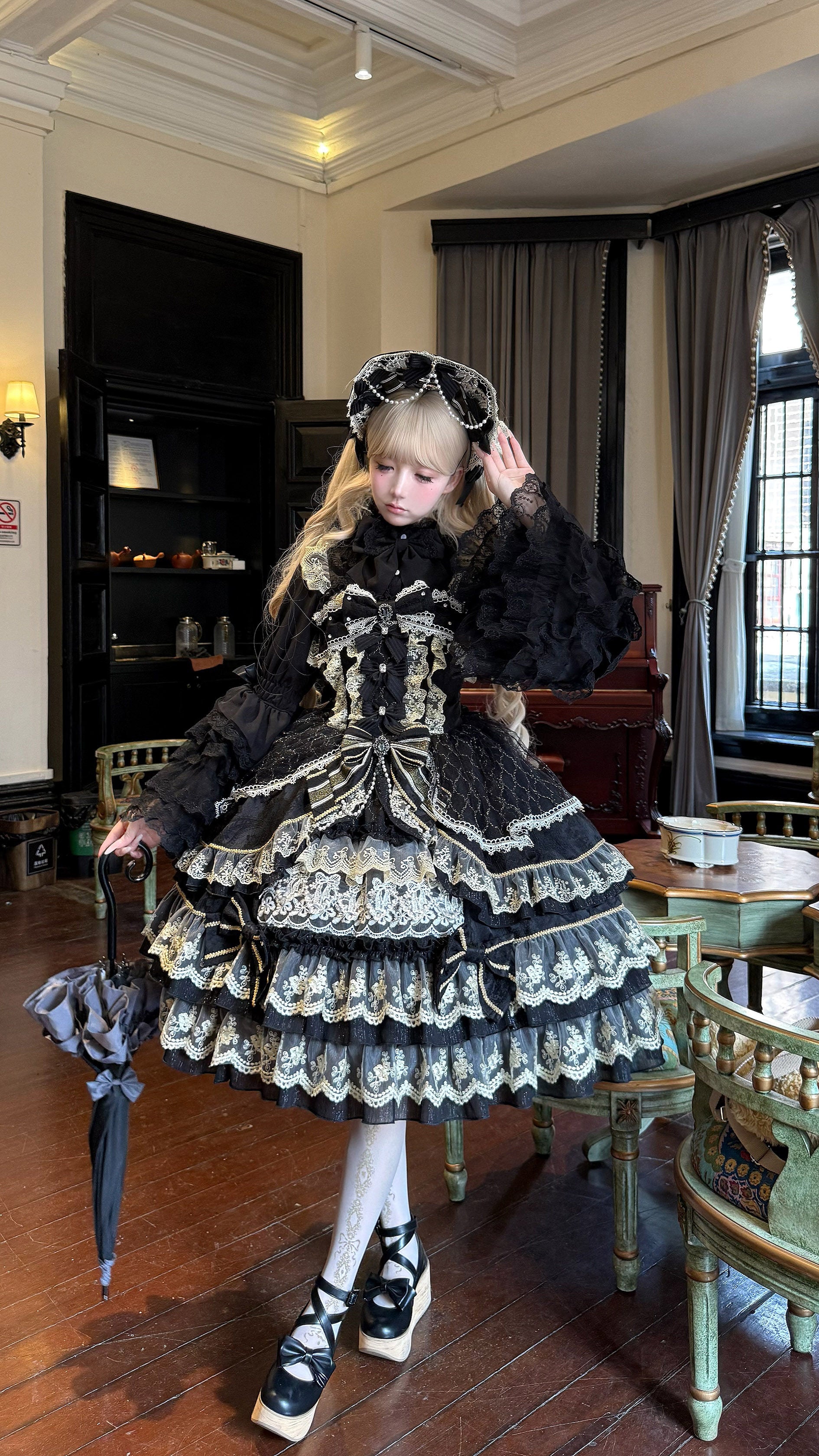 Crown of Gems Lolita Blue JSK Dress