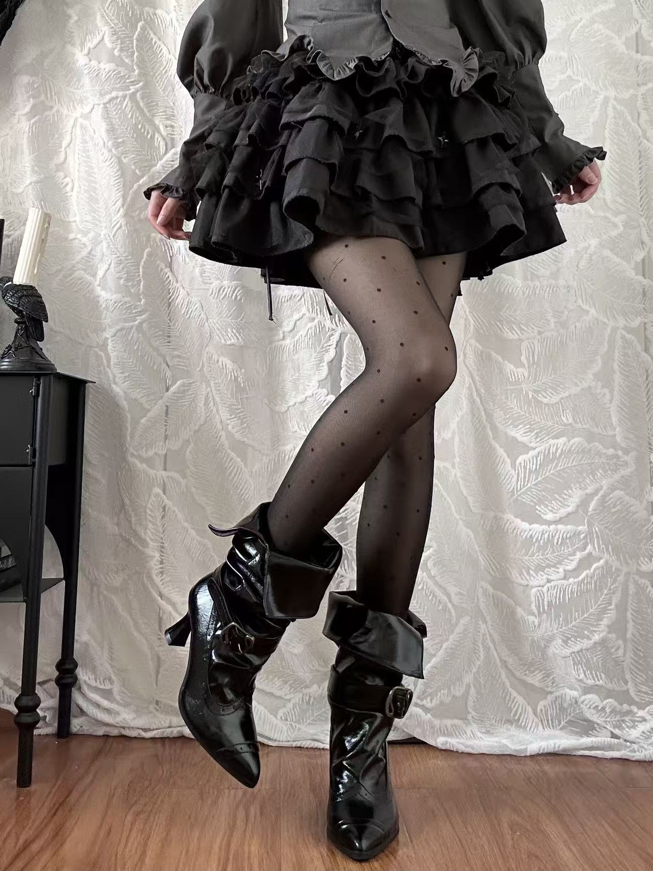 Paris Old‑Dream Vintage Elegant Classical Lolita High‑Heel Boots