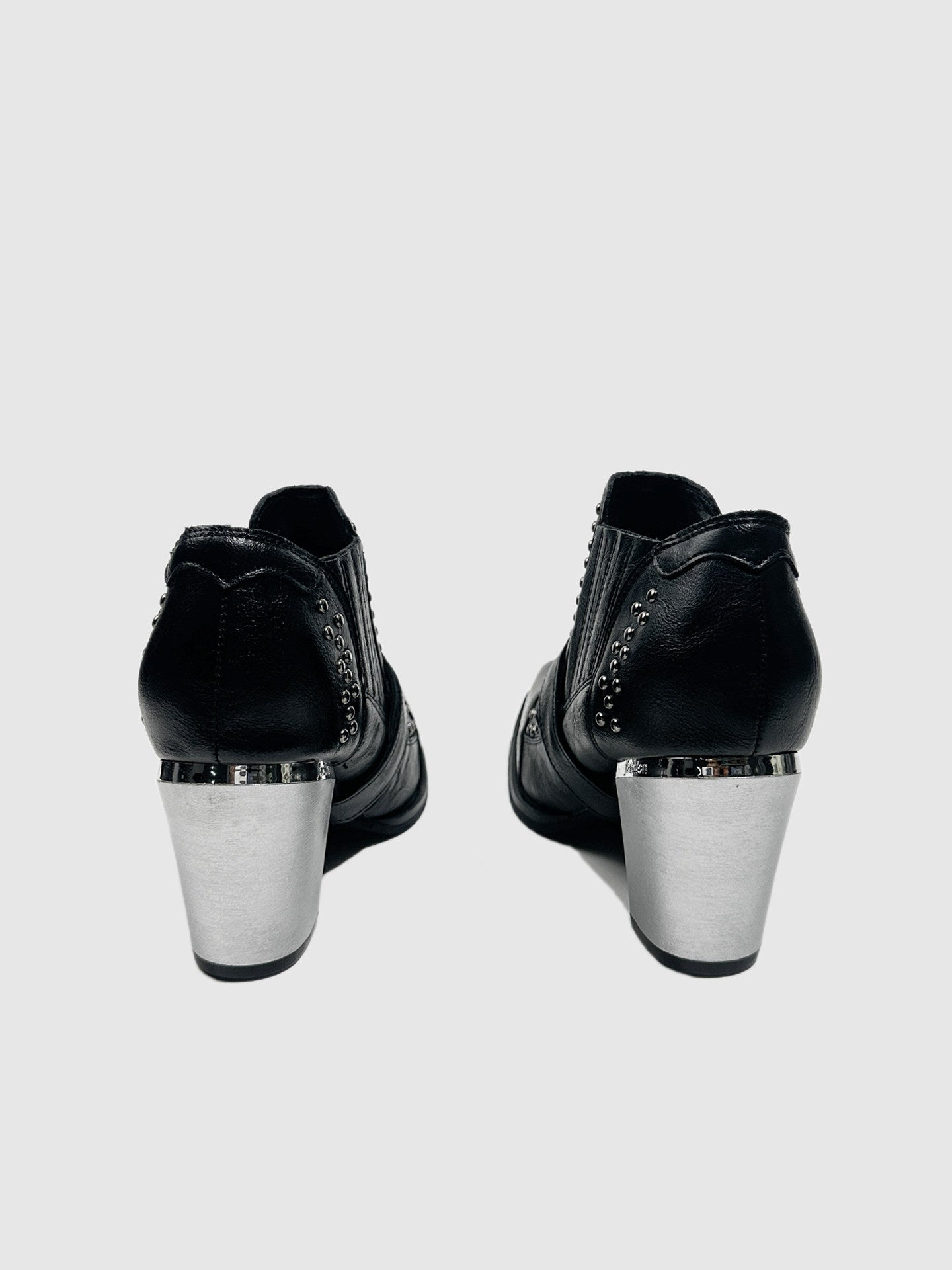 Wasteland‑Style Pointed‑Toe Western Cowboy Punk Chelsea Boots