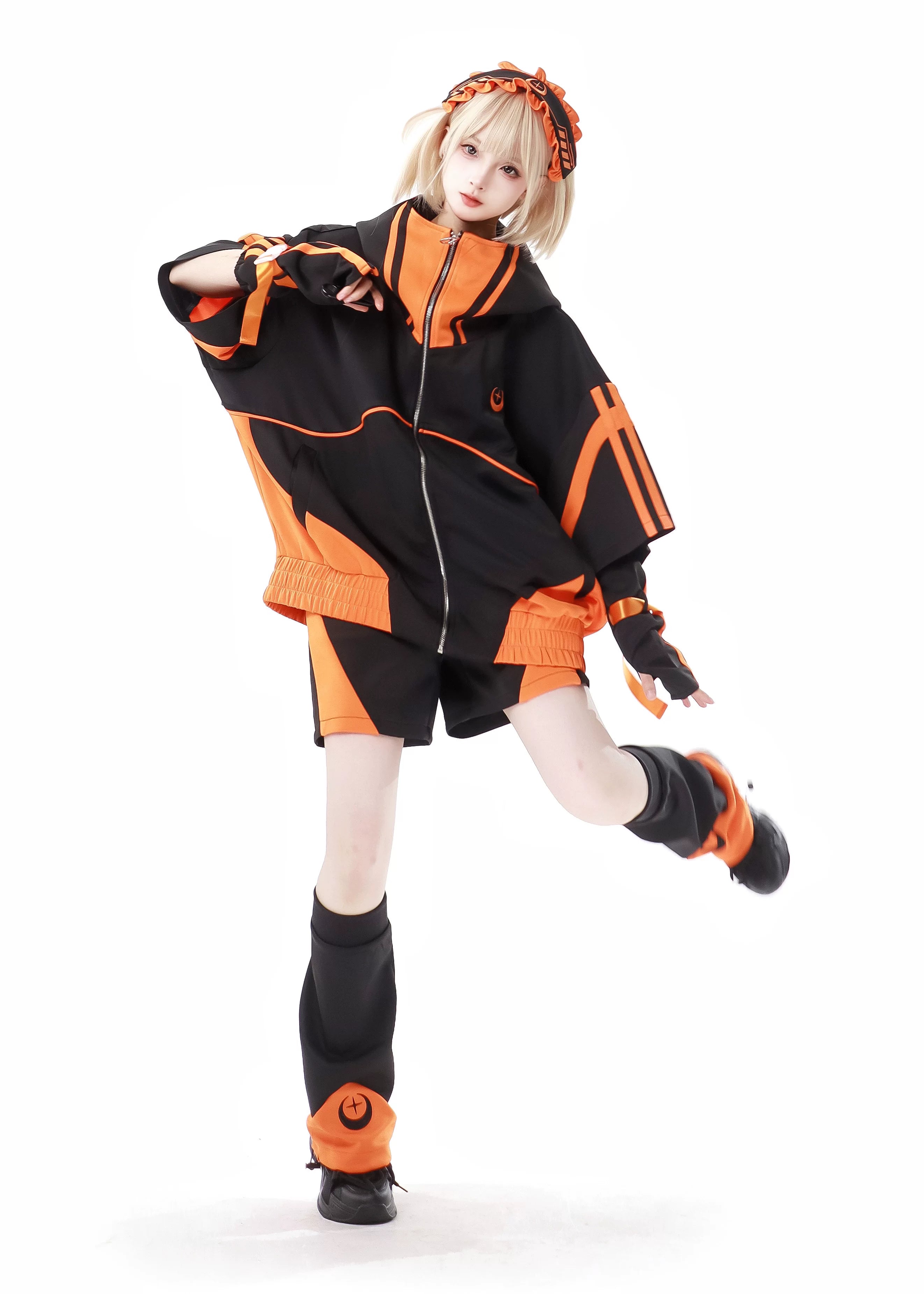 Star Signal Anime Graphic Short-Sleeve Techwear Set