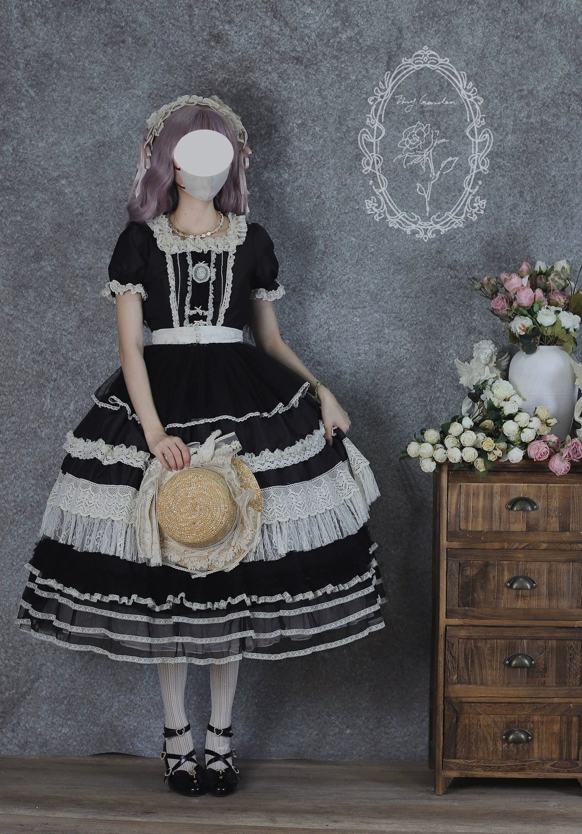 Antique Ball 3.0 Lolita Elegant French Style Maiden Short Sleeve OP Dress