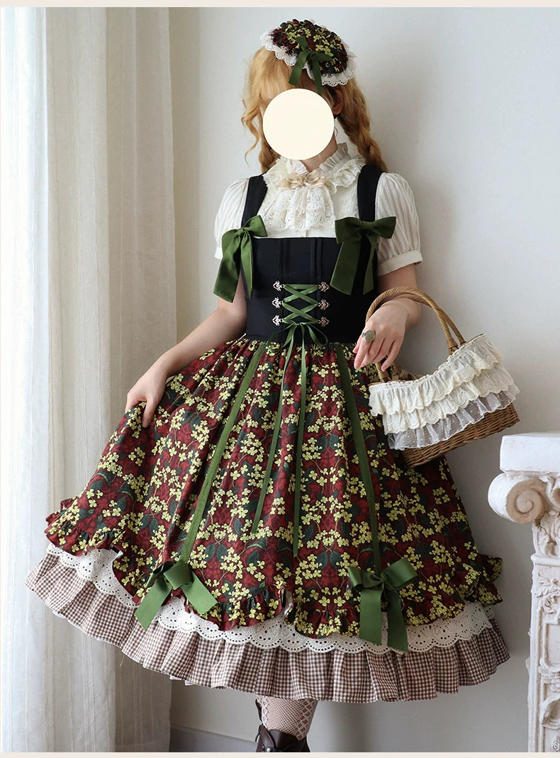 Blueberry Branches for the Woodland Bavarian Style Lolita JSK Dress