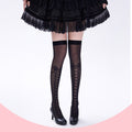 Lolita Gothic Black Bows Japanese Style Tights LE9023