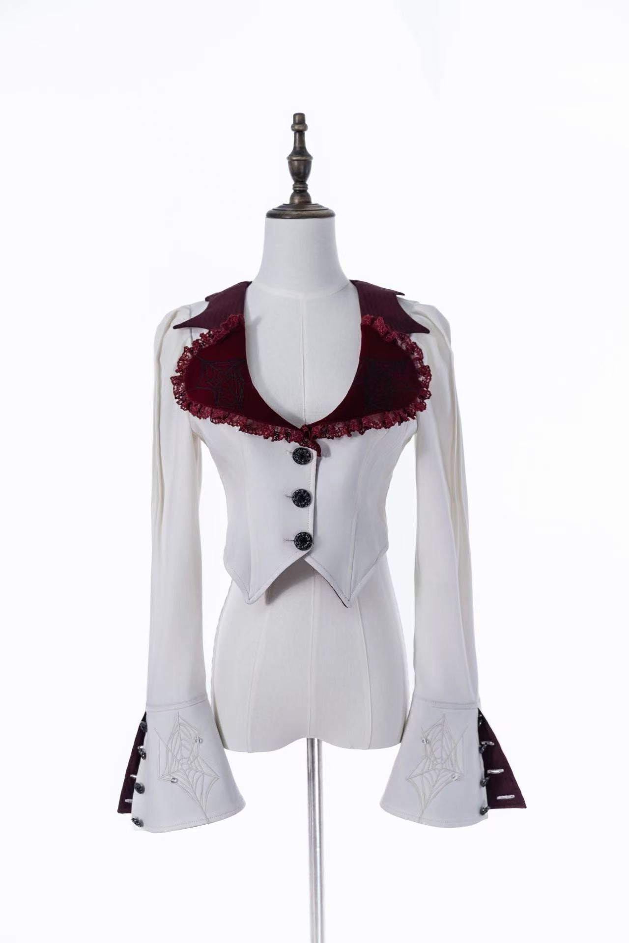 Hunting Strawberry Velvet Gothic Sweet Lolita Dress SK & Jacket Set