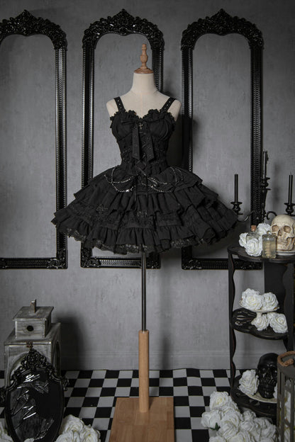 Lolita Gothic Sweet Short JSK Dress LG1058