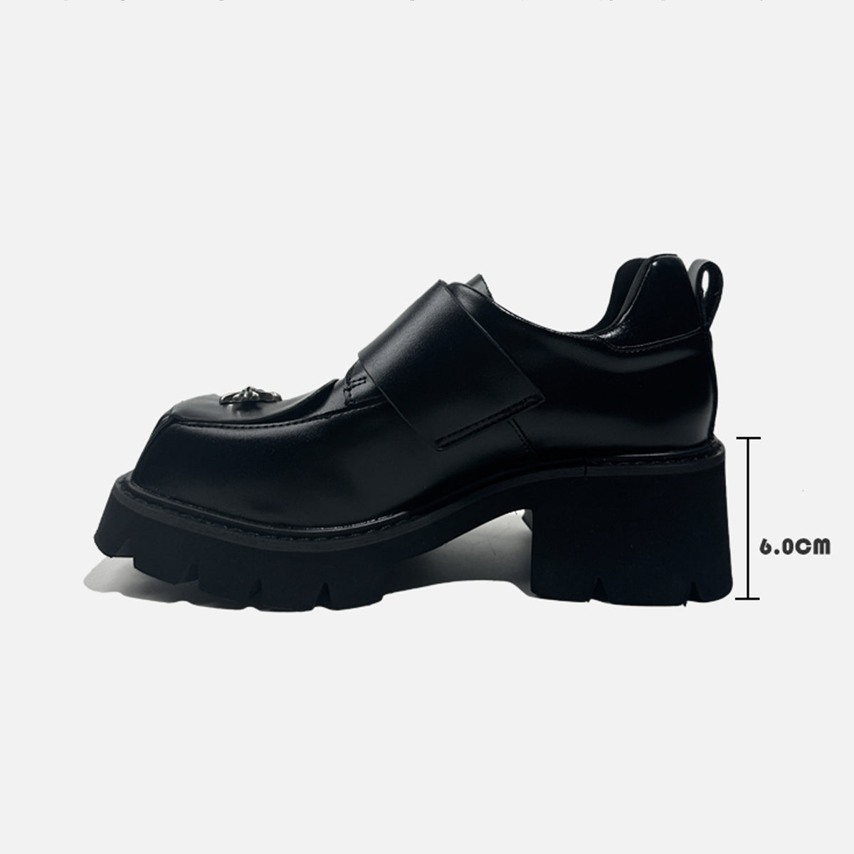 Spanish‑Inspired Dark Gothic Punk Chunky Platform Shoes