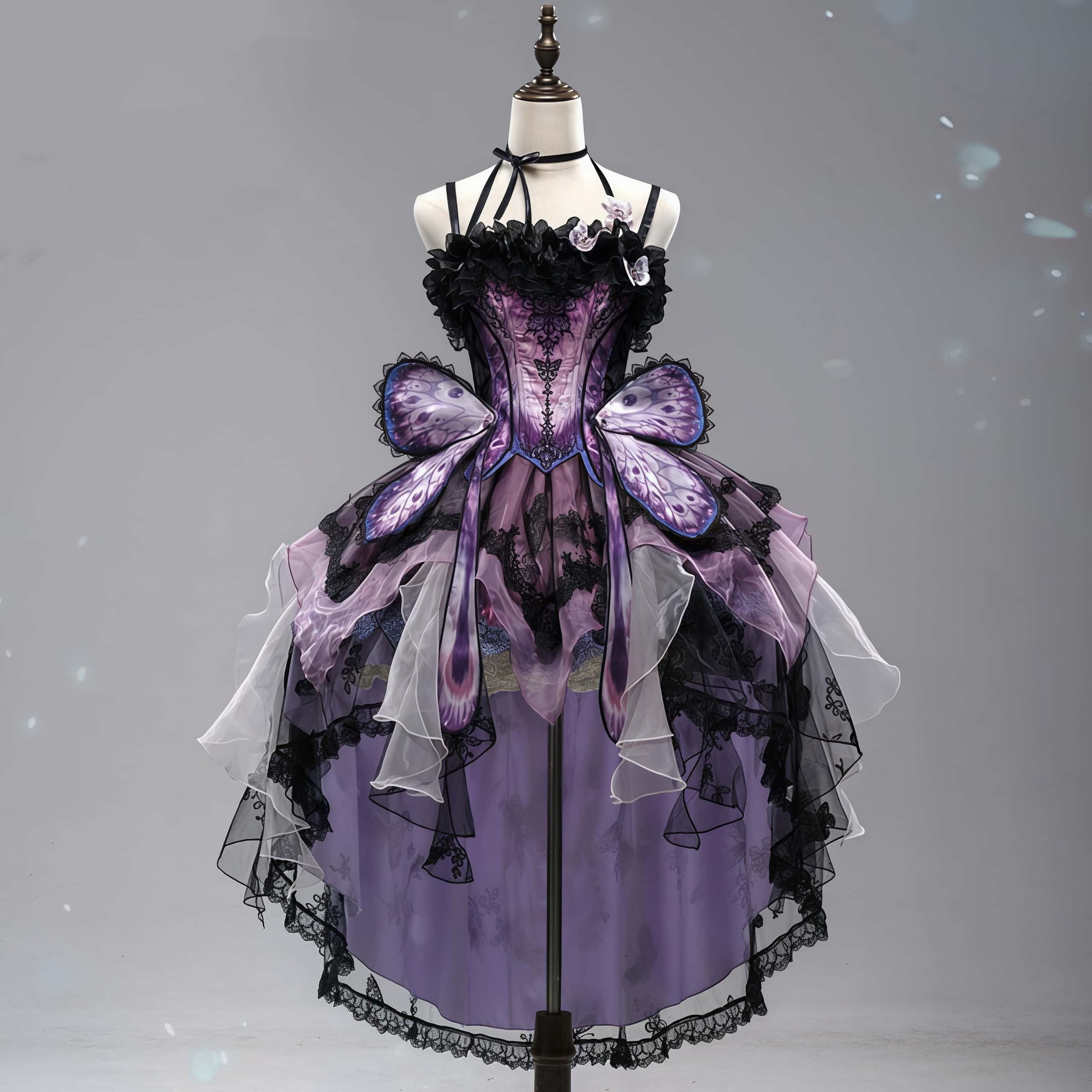 Dead Leaf Butterfly 3.0 Lolita Gothic Top & SK Dress Set