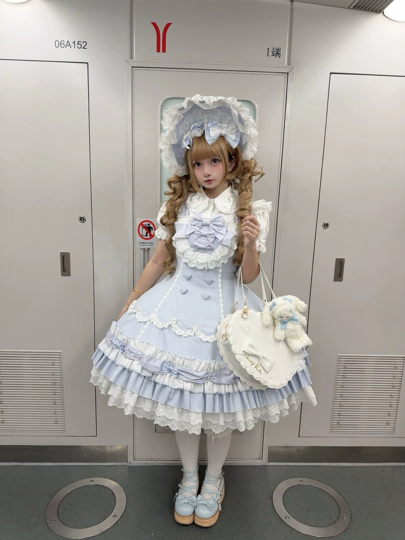 Cream Fondant Sweet Pink Retro 6-Panel Cut Original Lolita JSK
