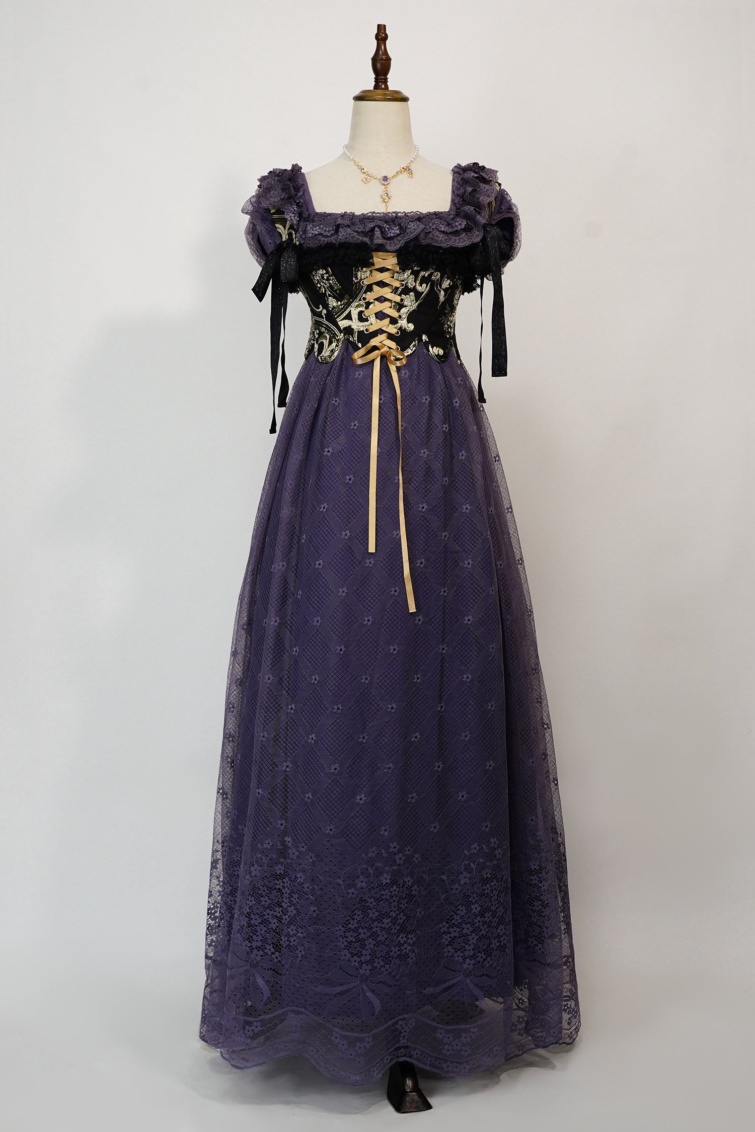 Bathing in Light Purple Regency Style Lolita OP Dress