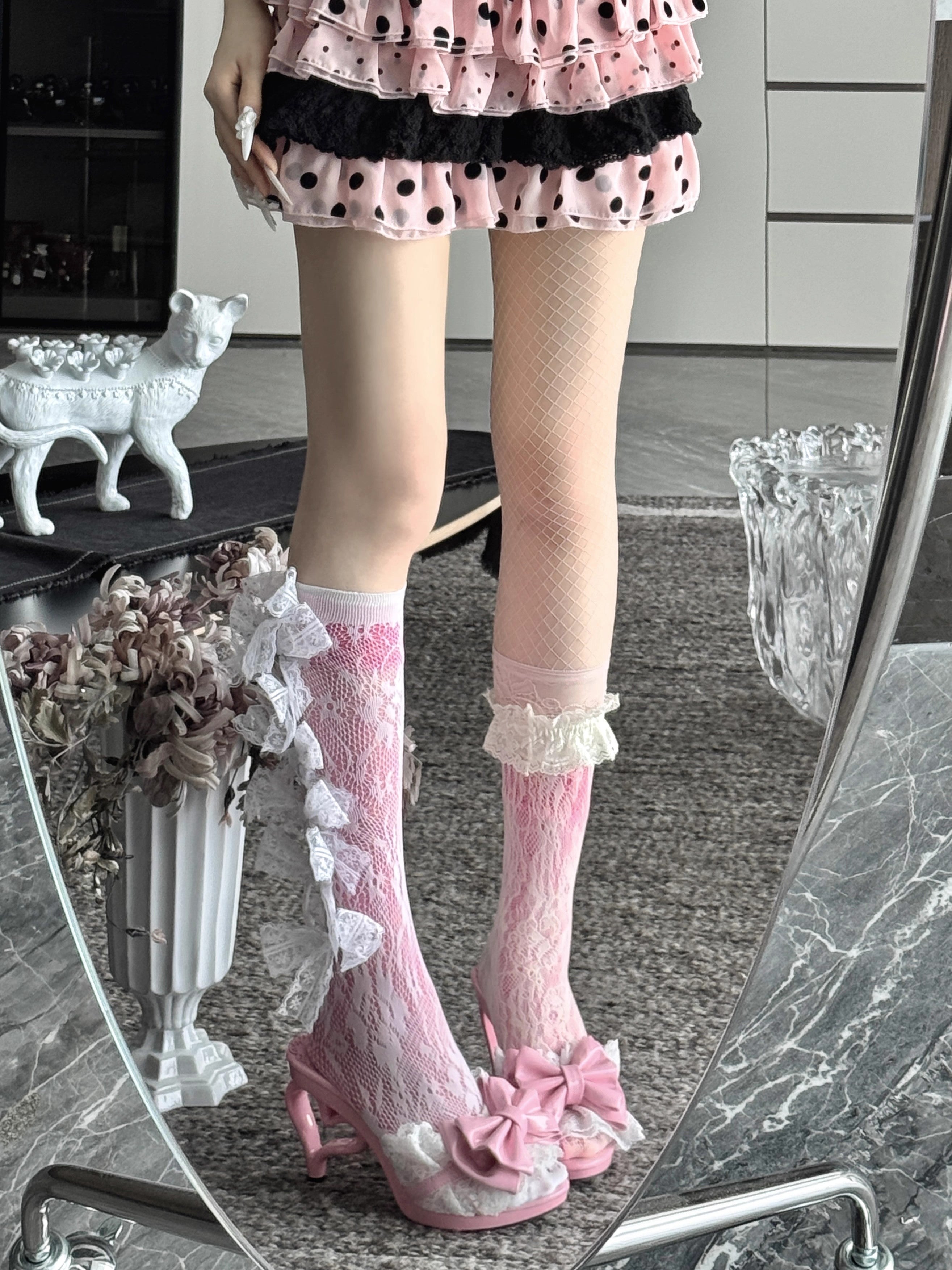 Little Devil Hime-Style Heart Heel High Heels