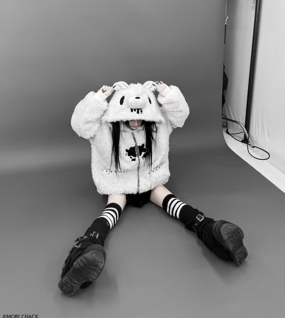 Bear Ear J-Style Cute Fleece Lamb Wool Sweatshirt Jacket