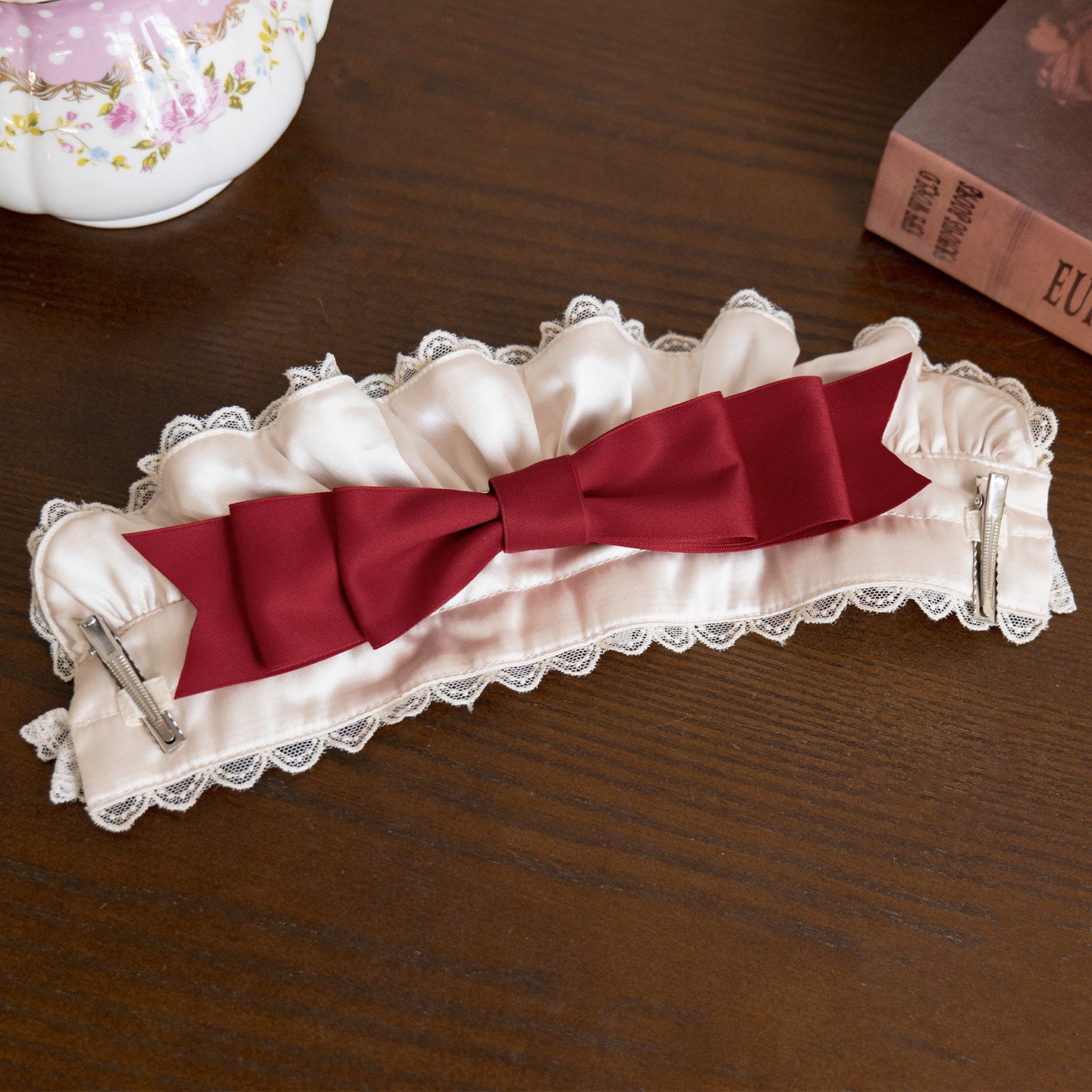 Lollipop Apricot Cotton Polka Dot Lantern Sleeve Sweet Lolita OP Dress