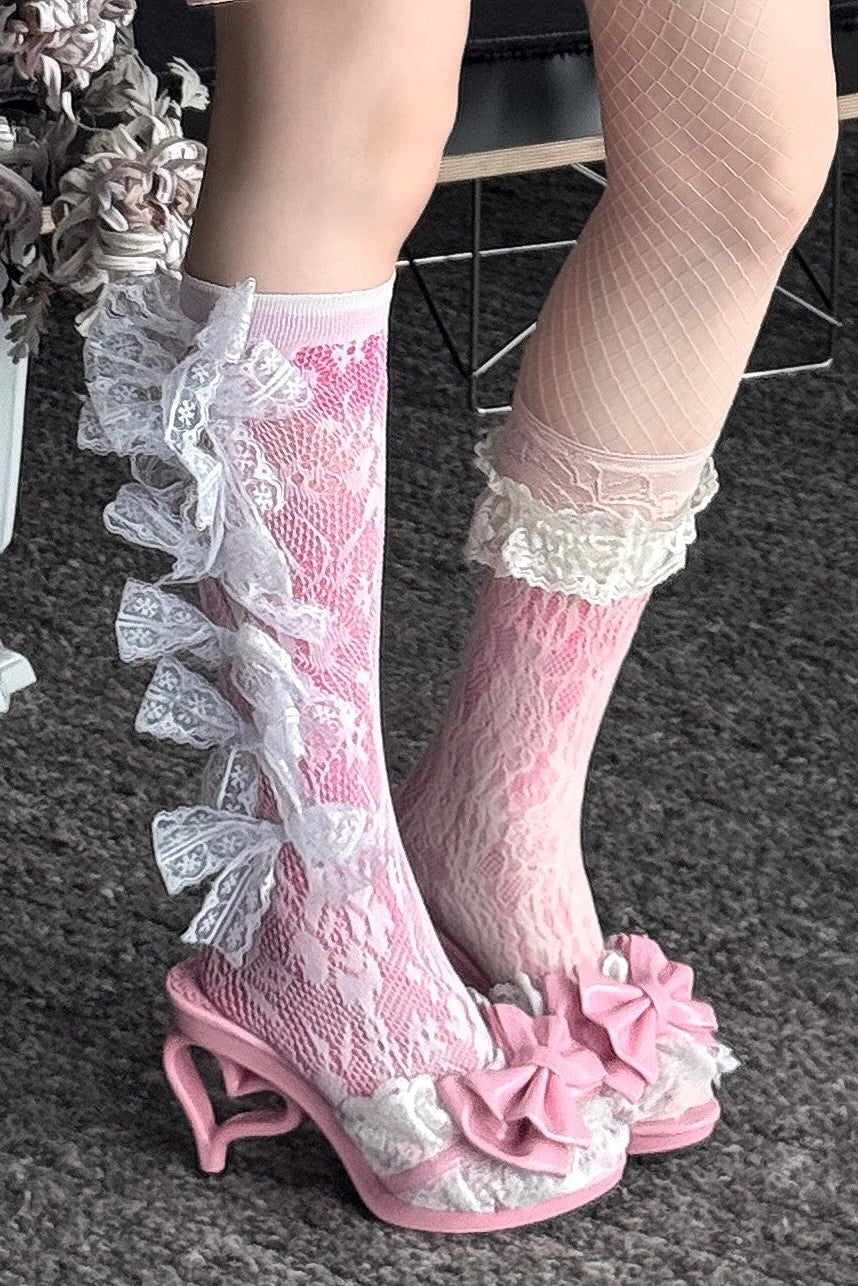 Little Devil Hime-Style Heart Heel High Heels