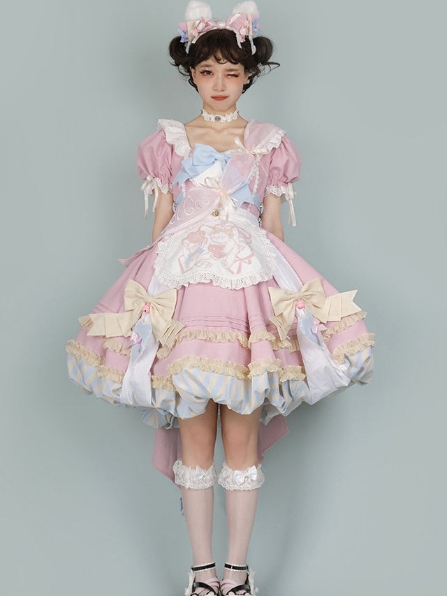 Super Sweet Lolita Girly Pink OP Dress