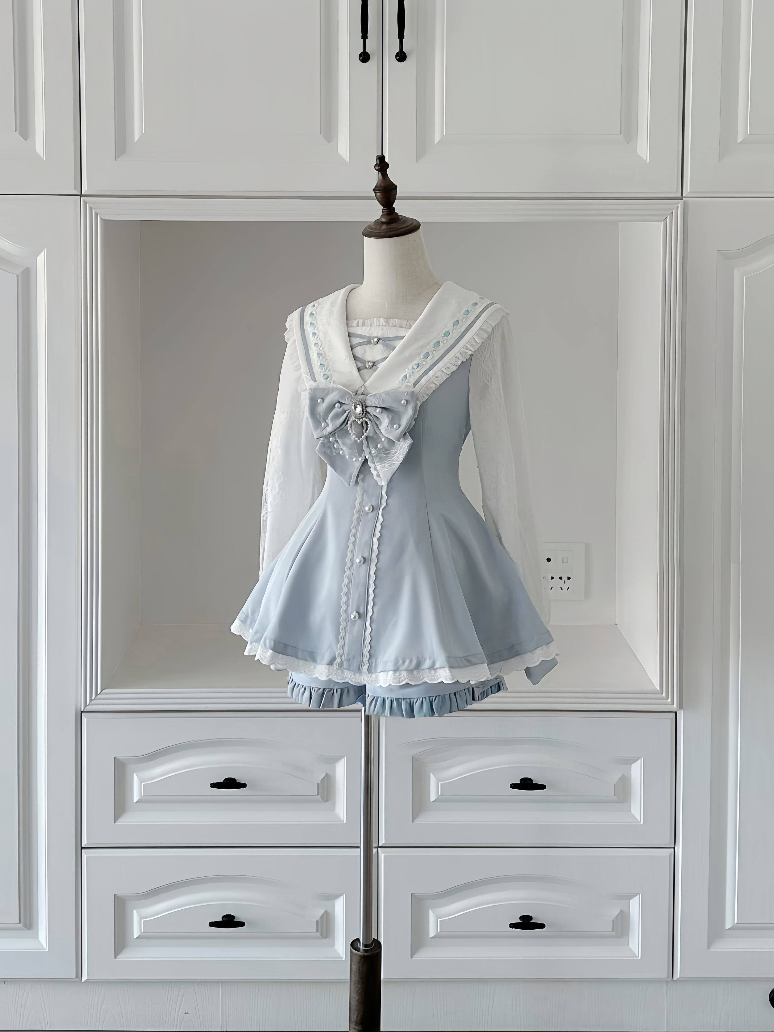 Broken Bear Japanese Long Sleeve & Shorts Set