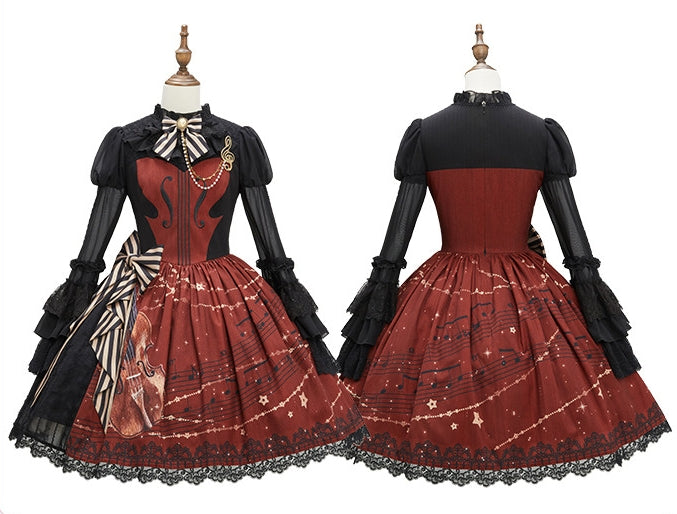Aria on the G String Lolita Printed OP Dress