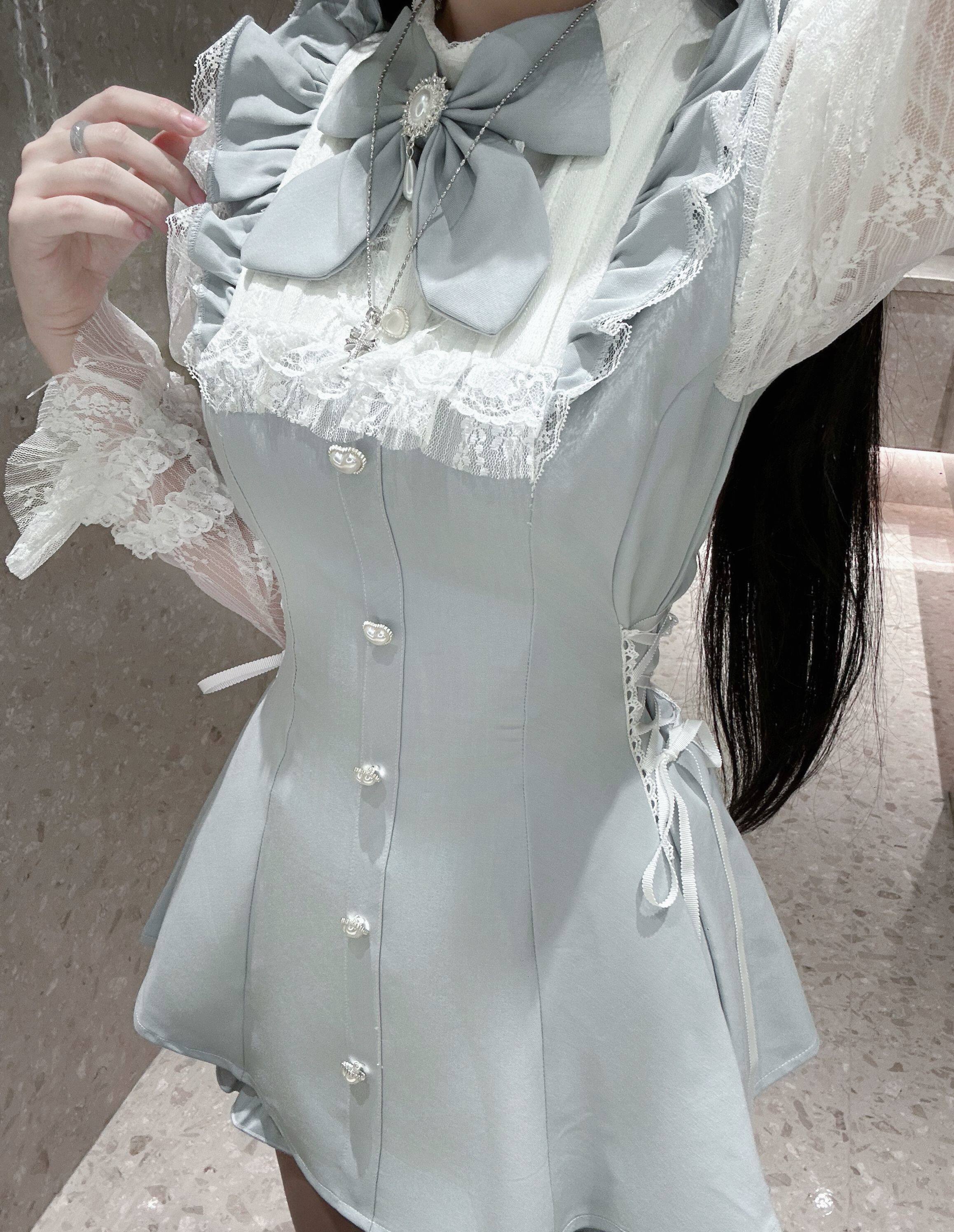White Wings Praise Ryousangata Lace Kawaii Set