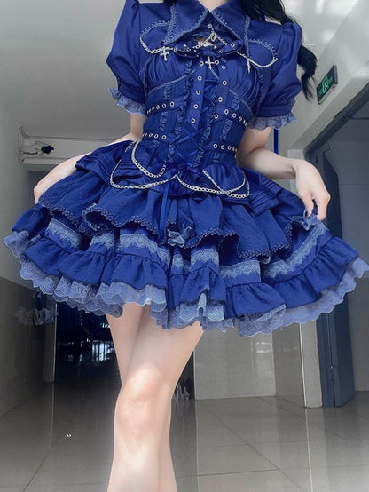 Lolita Harajuku Gothic JSK Dress (6 Colors) LG1 LS1017