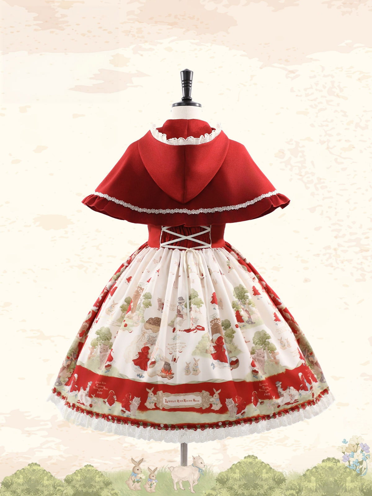 Little Red Riding Hood Original Fairy Tale Style Lolita OP Dress