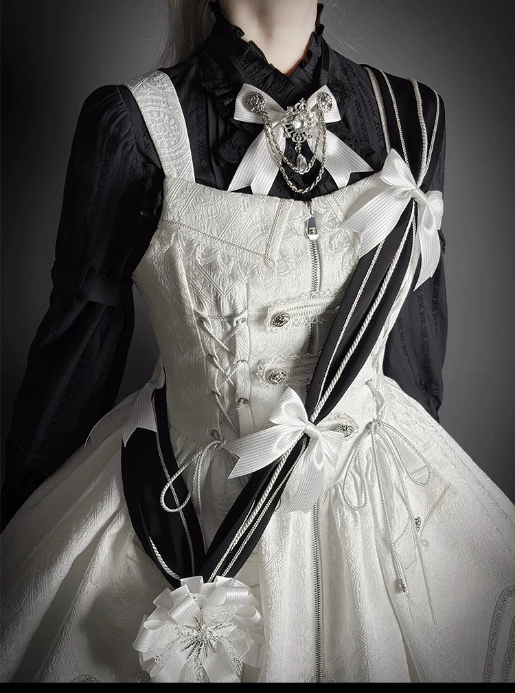 Dawn‑Bearer Gothic Lolita JSK Jumper Skirt Dress Set