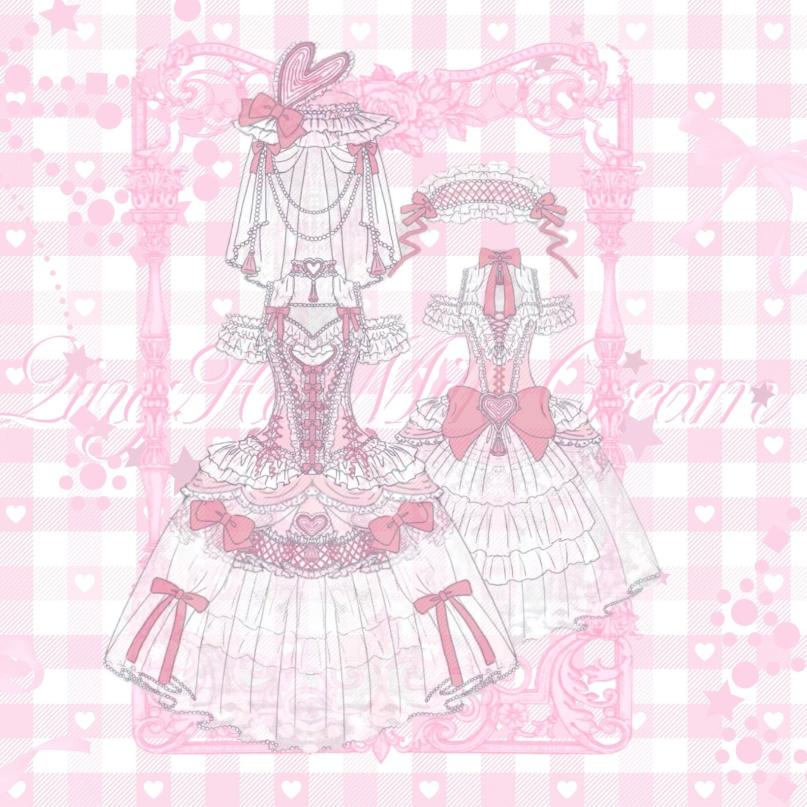 Sweet Dancer Lolita Ballet Style Tiered Dress Set