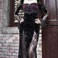 Lolita Gothic Vampire Corset Lace Dress LG1024